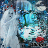 Lonely night in gothic winter