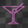 glowing martini
