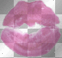 pink glitter lips