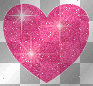 pink heart glitter