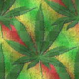 colorful marijuana leaf