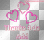 Thanx 4 da add